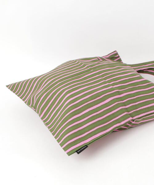 marimekko（マリメッコ）の「Piccolo / tote bag 44x43 cm（トートバッグ・レディース・グリーン×ピンク・FREE）」の8枚目の写真