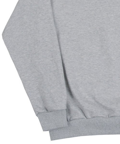 GRAVER（グレーバー）の「[UNISEX]ダブルスマイル刺繍ロゴマンツーマン_グレー（スウェット・レディース・グレー・LARGE/MEDIUM/X-LARGE）」の5枚目の写真