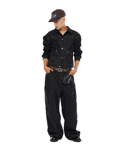 AAKAM(アーカム)の「Ankle Studded Denim Pants (Black)(デニムパンツ・レディース・その他・1/2)」の11枚目の写真