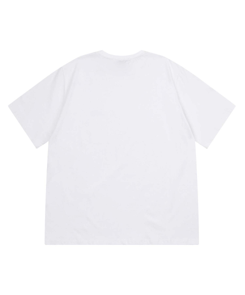 MUCENT(ムセント)の「カットメタルロゴシグネチャー半袖Tシャツ男女共用(2カラー)(Tシャツ/カットソー・レディース・ホワイト/ブラック・MEDIUM/LARGE/SHORT)」の8枚目の写真