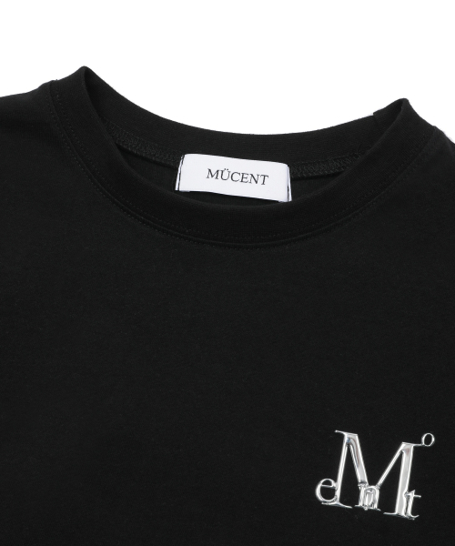 MUCENT(ムセント)の「カットメタルロゴシグネチャー半袖Tシャツ男女共用(2カラー)(Tシャツ/カットソー・レディース・ホワイト/ブラック・MEDIUM/LARGE/SHORT)」の14枚目の写真