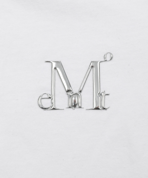 MUCENT(ムセント)の「カットメタルロゴシグネチャー半袖Tシャツ男女共用(2カラー)(Tシャツ/カットソー・レディース・ホワイト/ブラック・MEDIUM/LARGE/SHORT)」の17枚目の写真