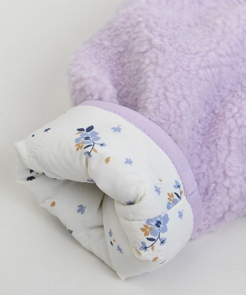 moimoln(モイモルン)の「【リバーシブル】ラベンダーパデットジャケット(ブルゾン・キッズ・ライトパープル・90cm/100cm/110cm/120cm)」の7枚目の写真