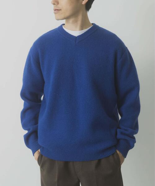 セール】タスマニア メリノウール100 Vネックニット（ニット/セーター