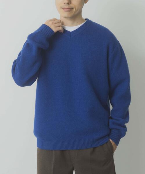 セール】タスマニア メリノウール100 Vネックニット（ニット/セーター