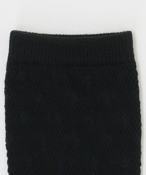 green label relaxing（グリーンレーベルリラクシング）の「ドット クルー ソックス / 靴下 / キッズ  20cm-22cm（ソックス/靴下・キッズ・ホワイト/ブラック・20-22cm）」の4枚目の写真