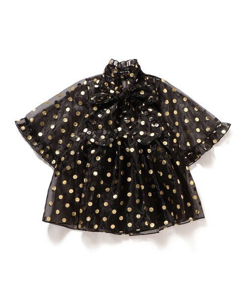 Ray BEAMS（レイビームス）の「sister jane / Swing Spot Organza Mini Deress（ワンピース・レディース・ブラック・SMALL）」の2枚目の写真