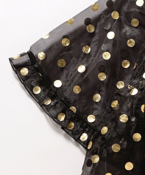 Ray BEAMS（レイビームス）の「sister jane / Swing Spot Organza Mini Deress（ワンピース・レディース・ブラック・SMALL）」の4枚目の写真