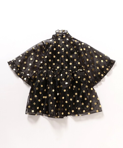 Ray BEAMS（レイビームス）の「sister jane / Swing Spot Organza Mini Deress（ワンピース・レディース・ブラック・SMALL）」の6枚目の写真