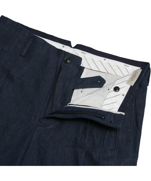 sortie(ソルティ)の「Linen Hollywood Trousers (Navy)(その他パンツ・メンズ・ネイビー・MEDIUM/LARGE/X-LARGE/SMALL)」の2枚目の写真