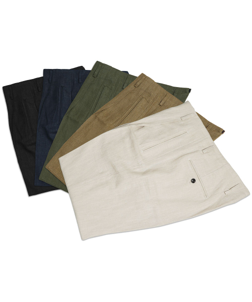 sortie(ソルティ)の「Linen Hollywood Trousers (Navy)(その他パンツ・メンズ・ネイビー・MEDIUM/LARGE/X-LARGE/SMALL)」の8枚目の写真
