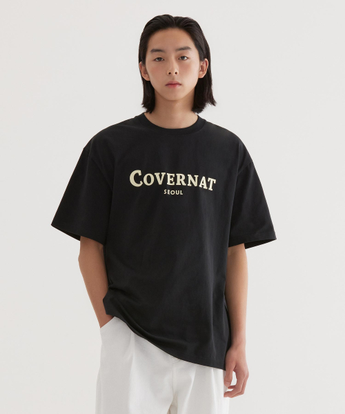 COVERNAT(カバーナット)の「ソウルロゴTシャツ ブラック(Tシャツ/カットソー・レディース・その他・X-SMALL/SMALL/MEDIUM/LARGE/X-LARGE/XX-LARGE)」の1枚目の写真