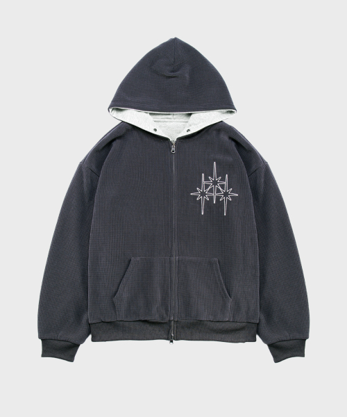 SAINTPAIN(セイントペイン)の「SP ワッフルリバーシブルフードジップアップチャコール(パーカー・レディース・その他・MEDIUM/LARGE)」の10枚目の写真