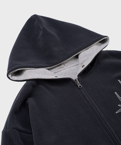 SAINTPAIN(セイントペイン)の「SP ワッフルリバーシブルフードジップアップチャコール(パーカー・レディース・その他・MEDIUM/LARGE)」の7枚目の写真