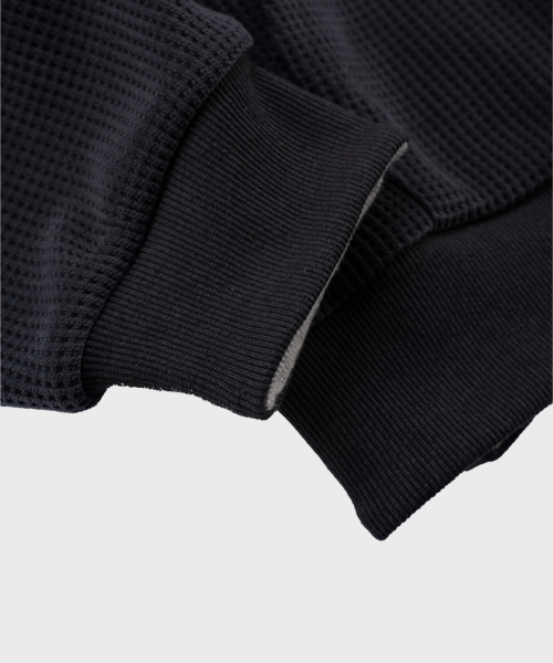 SAINTPAIN(セイントペイン)の「SP ワッフルリバーシブルフードジップアップチャコール(パーカー・レディース・その他・MEDIUM/LARGE)」の2枚目の写真