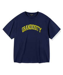 GRANDIOSITY（グランディオシティ）の「アーチロゴオーバーサイズ半袖Tシャツ（ネイビー）（Tシャツ/カットソー）」