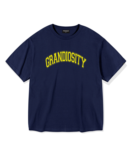 GRANDIOSITY（グランディオシティ）の「アーチロゴオーバーサイズ半袖Tシャツ（ネイビー）（Tシャツ/カットソー・メンズ・その他・FREE）」の2枚目の写真