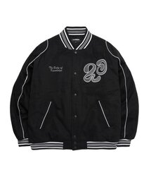 LORES（ロアス）の「Meditation Varsity Jacket - Black（スタジャン）」