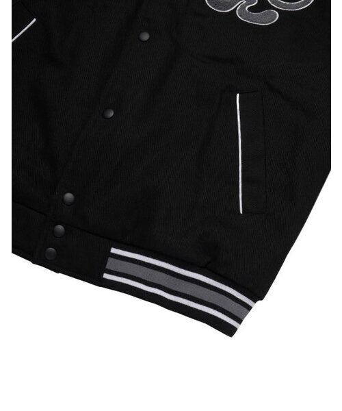 LORES(ロアス)の「Meditation Varsity Jacket - Black(スタジャン・レディース・その他・MEDIUM/LARGE)」の4枚目の写真
