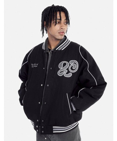 LORES(ロアス)の「Meditation Varsity Jacket - Black(スタジャン・レディース・その他・MEDIUM/LARGE)」の7枚目の写真