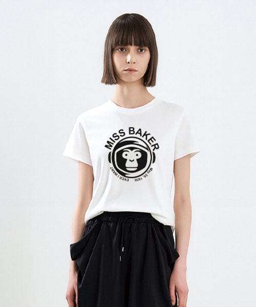 MISS BAKER(ミス ベイカー)の「スペースベイカー Tシャツ ホワイト(Tシャツ/カットソー・レディース・ホワイト・SMALL)」の1枚目の写真