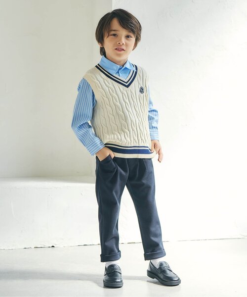 apres les cours(アプレレクール)の「フォーマルパンツ(スーツパンツ・キッズ・ネイビー・90/100/110/120/130)」の13枚目の写真