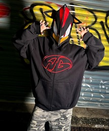 A'GEM/9 × .kom 『A'gem/エージェム』 METAL SONIC ZIP UP HOODIE