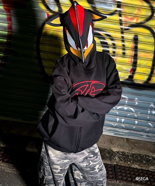 A'GEM/9 × .kom 『A'gem/エージェム』SHADOW ZIP UP HOODIE /シャドウ