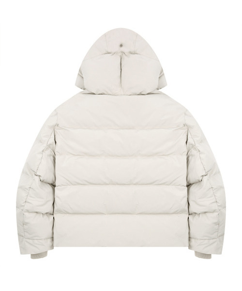 NONBLANK（ノンブランク）の「フードショートパディング_LIGHT BEIGE（ダウンジャケット/コート・メンズ・その他・LARGE）」の4枚目の写真