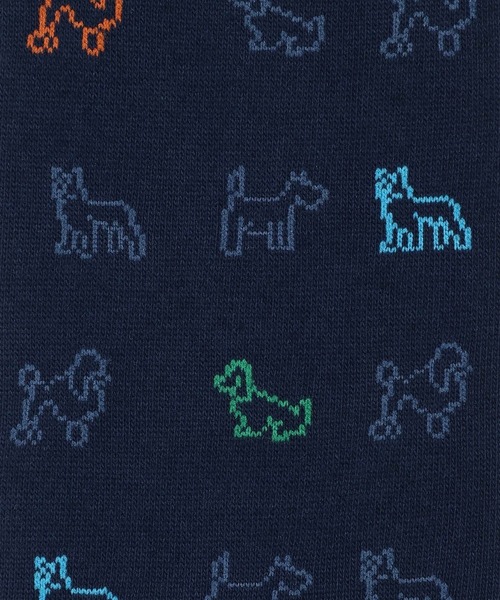 Paul Smith（ポールスミス）の「“Sketch Dogs” ソックス【160613 DR】（ソックス/靴下・メンズ・ネイビー/ブラック/ダークグレー・25-27）」の6枚目の写真