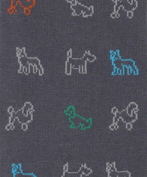 Paul Smith（ポールスミス）の「“Sketch Dogs” ソックス【160613 DR】（ソックス/靴下・メンズ・ネイビー/ブラック/ダークグレー・25-27）」の5枚目の写真