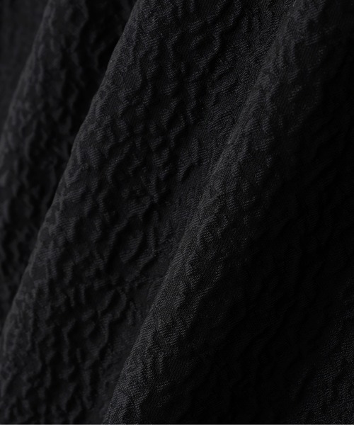 N.(N. Natural Beauty Basic)(エヌエヌナチュラルビューティーベーシック)の「ジャガードペプラムキャミセットアップ(ワンピース・レディース・ブラック/オフホワイト・MEDIUM/P/S)」の8枚目の写真