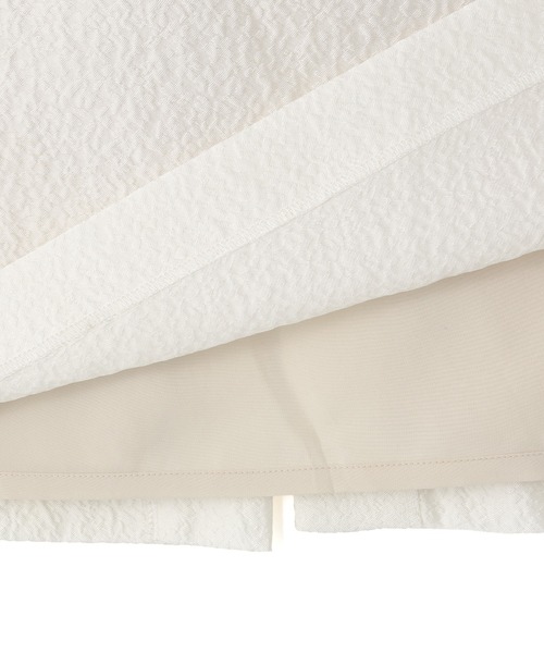 N.(N. Natural Beauty Basic)(エヌエヌナチュラルビューティーベーシック)の「ジャガードペプラムキャミセットアップ(ワンピース・レディース・ブラック/オフホワイト・MEDIUM/P/S)」の5枚目の写真