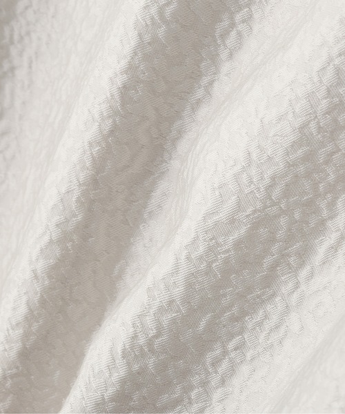 N.(N. Natural Beauty Basic)(エヌエヌナチュラルビューティーベーシック)の「ジャガードペプラムキャミセットアップ(ワンピース・レディース・ブラック/オフホワイト・MEDIUM/P/S)」の6枚目の写真