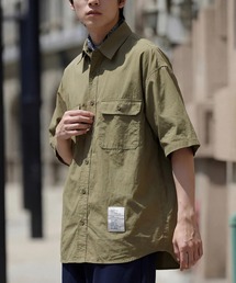 【MAISON CLUB】U.S.NAVY Big Half Sleeve Shirt ビッグワークハーフスリーブシャツ 半袖 /MILITARY ミリタリー