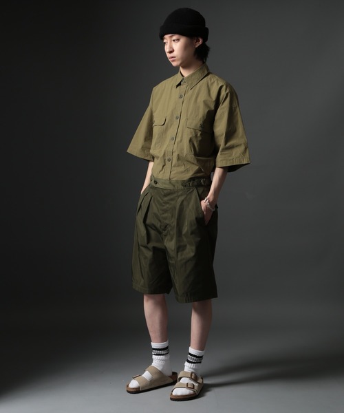 MAISON CLUB(メゾンクラブ)の「【MAISON CLUB】U.S.NAVY Big Half Sleeve Shirt ビッグワークハーフスリーブシャツ 半袖 /MILITARY ミリタリー(シャツ/ブラウス・メンズ・サックスブルー/カーキ/ホワイト/ネイビー・FREE)」の20枚目の写真