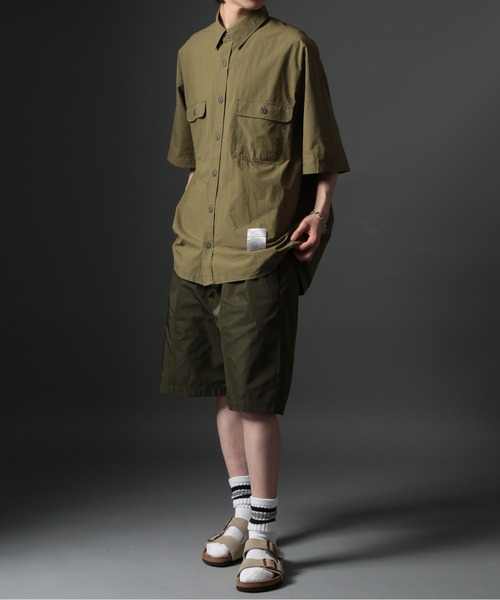 MAISON CLUB(メゾンクラブ)の「【MAISON CLUB】U.S.NAVY Big Half Sleeve Shirt ビッグワークハーフスリーブシャツ 半袖 /MILITARY ミリタリー(シャツ/ブラウス・メンズ・サックスブルー/カーキ/ホワイト/ネイビー・FREE)」の19枚目の写真