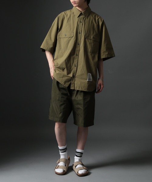 MAISON CLUB(メゾンクラブ)の「【MAISON CLUB】U.S.NAVY Big Half Sleeve Shirt ビッグワークハーフスリーブシャツ 半袖 /MILITARY ミリタリー(シャツ/ブラウス・メンズ・サックスブルー/カーキ/ホワイト/ネイビー・FREE)」の18枚目の写真