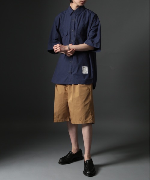 MAISON CLUB(メゾンクラブ)の「【MAISON CLUB】U.S.NAVY Big Half Sleeve Shirt ビッグワークハーフスリーブシャツ 半袖 /MILITARY ミリタリー(シャツ/ブラウス・メンズ・サックスブルー/カーキ/ホワイト/ネイビー・FREE)」の11枚目の写真