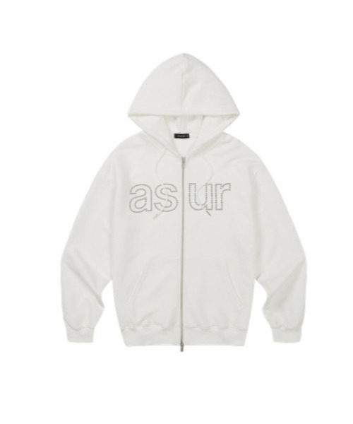 as you are(アズユーアー)の「◇ASYOUARE◇ブランド直輸入正規品/丈が選べる/ショート丈/レギュラー丈/AU ホットフィックス フーディー ジップアップ AU HOTFIX HOODIE ZIP-UP(パーカー・レディース・チャコール/ホワイト/ブラック・S/M)」の9枚目の写真