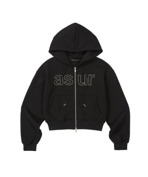 as you are(アズユーアー)の「◇ASYOUARE◇ブランド直輸入正規品/丈が選べる/ショート丈/レギュラー丈/AU ホットフィックス フーディー ジップアップ AU HOTFIX HOODIE ZIP-UP(パーカー・レディース・チャコール/ホワイト/ブラック・S/M)」の14枚目の写真