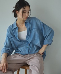 Doux archives | 2WAYシアーデニムシャツ(シャツ/ブラウス)