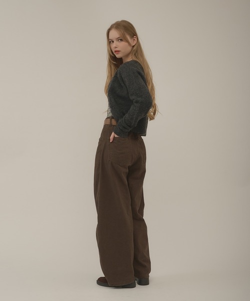 hazyl(ヘイジル)の「mohair like cardigan / モヘアライクカーディガン(カーディガン/ボレロ・レディース・チャコールグレー/ネイビー・フリー)」の12枚目の写真