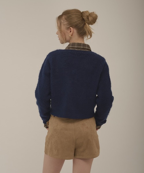 hazyl(ヘイジル)の「mohair like cardigan / モヘアライクカーディガン(カーディガン/ボレロ・レディース・チャコールグレー/ネイビー・フリー)」の20枚目の写真