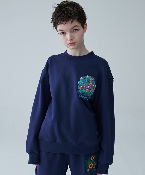 い*ぬ様 新品未使用タグ付き　POPPY ベアースウェット ネイビー サイズ1 POPPY FANCY スウェット/ネイビー（スウェット）｜MIMICAWE