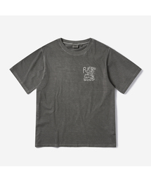 FLATWAVE IN SEOUL（フラットウェーブインソウル）の「Skuv Dyed Print T-Shirts Charcoal（Tシャツ/カットソー）」