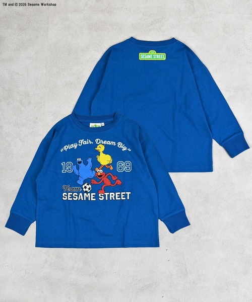 MARKEY'S(マーキーズ)の「【SESAME STREET】別注プリントロンT(Tシャツ/カットソー・キッズ・オフホワイト/ブルー/グリーン・100/130/120/95/90/80/110/150/140)」の5枚目の写真