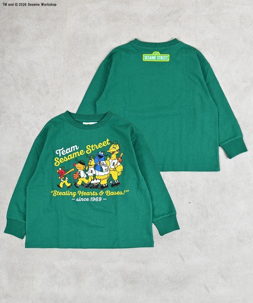 MARKEY'S(マーキーズ)の「【SESAME STREET】別注プリントロンT(Tシャツ/カットソー・キッズ・オフホワイト/ブルー/グリーン・100/130/120/95/90/80/110/150/140)」の15枚目の写真