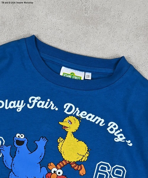 MARKEY'S(マーキーズ)の「【SESAME STREET】別注プリントロンT(Tシャツ/カットソー・キッズ・オフホワイト/ブルー/グリーン・100/130/120/95/90/80/110/150/140)」の19枚目の写真