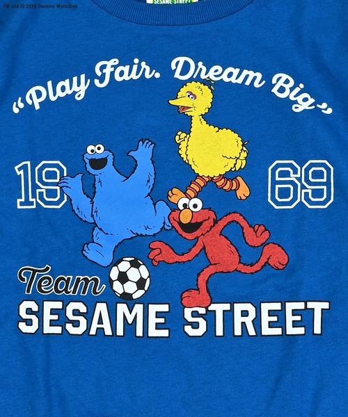 MARKEY'S(マーキーズ)の「【SESAME STREET】別注プリントロンT(Tシャツ/カットソー・キッズ・オフホワイト/ブルー/グリーン・100/130/120/95/90/80/110/150/140)」の6枚目の写真